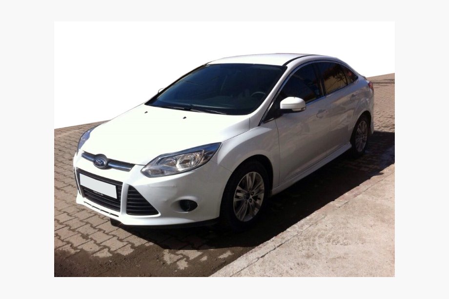 Ford Focus III 2011-2017 гг. Накладка на передний бампер Sedan 2011-2015 (грунт под покраску) Image