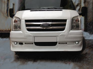 Ford Transit 2000–2014 гг. Накладка на передний бампер (2006-2014, DRL, с решеткой) фото 1