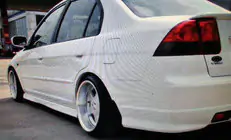 Honda Civic Sedan VII 2001-2006 гг. Боковые пороги (грунтованные под покраску) фото 1