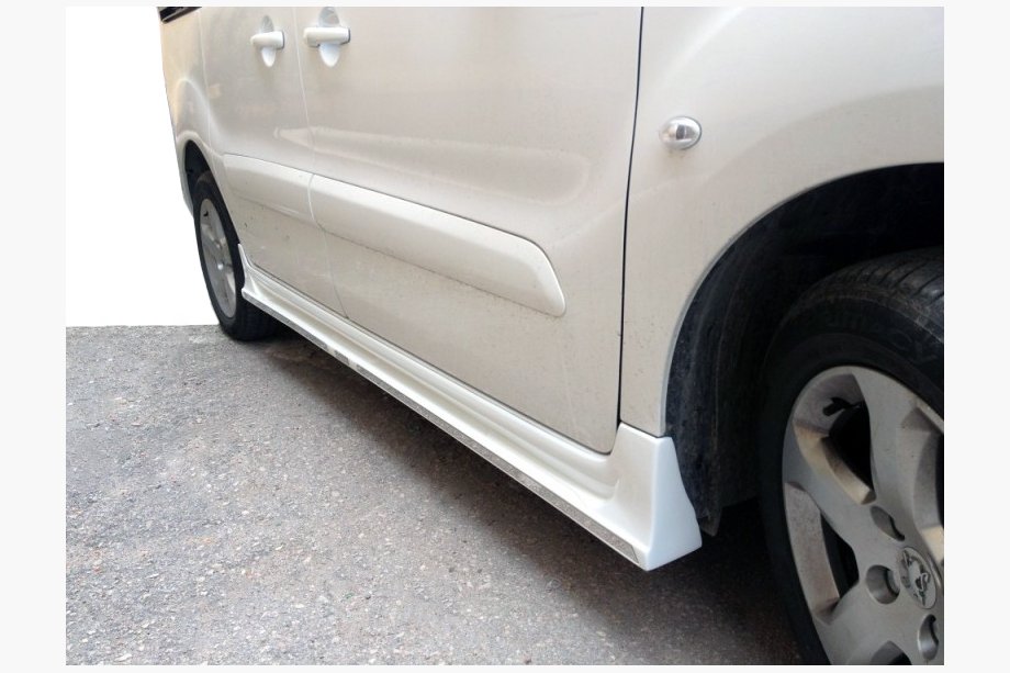 Peugeot Partner Tepee 2008-2018 гг. Боковые пороги (грунтованные под покраску) Image