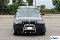 BMW X3 E83 2003-2010 гг. Кенгурятник (нержавейка) 51 мм фото 3