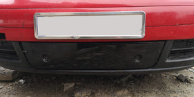 Volkswagen Caddy 2004-2010 гг. Зимняя накладка на решетку LIFE (нижняя) фото 2
