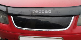 Volkswagen Caddy 2004-2010 гг. Зимняя накладка на решетку LIFE (верхняя) фото 2