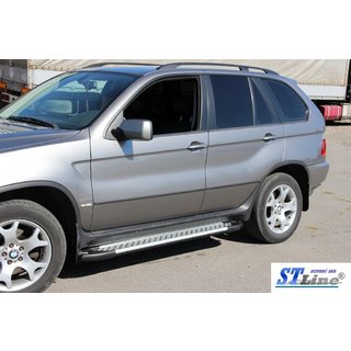 Боковые трубы Special (2 шт., нержавейка) BMW X5 E53 1999–2006 гг. фото 4