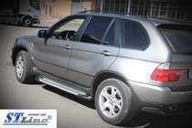 BMW X5 E53 1999–2006 гг. Боковые Подножки King (2 шт, Алюминий) фото 5