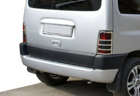 Peugeot Partner 1996-2008 гг. Хромированные накладки на задние фонари (2 шт, нержавейка) Carmos - Турецкая Нержавеющая Сталь фото 4