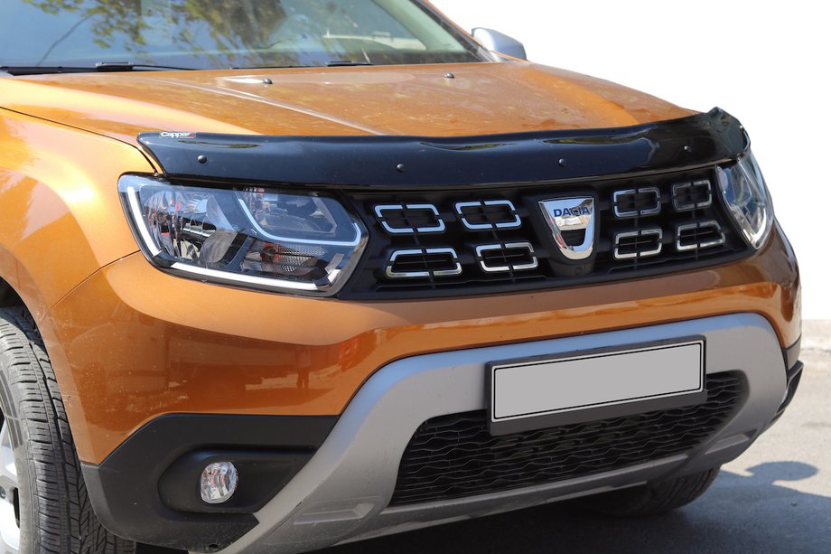 Renault Duster 2018-2024 гг. Дефлектор капота (для Dacia, EuroCap) Image