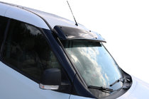 Fiat Doblo II 2010-2022 гг. Козырек на лобовое стекло (черный глянец, 5мм) фото 1