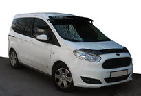 Ford Courier 2014-2023 гг. Козырек на лобовое стекло (черный глянец, 5мм) фото 1