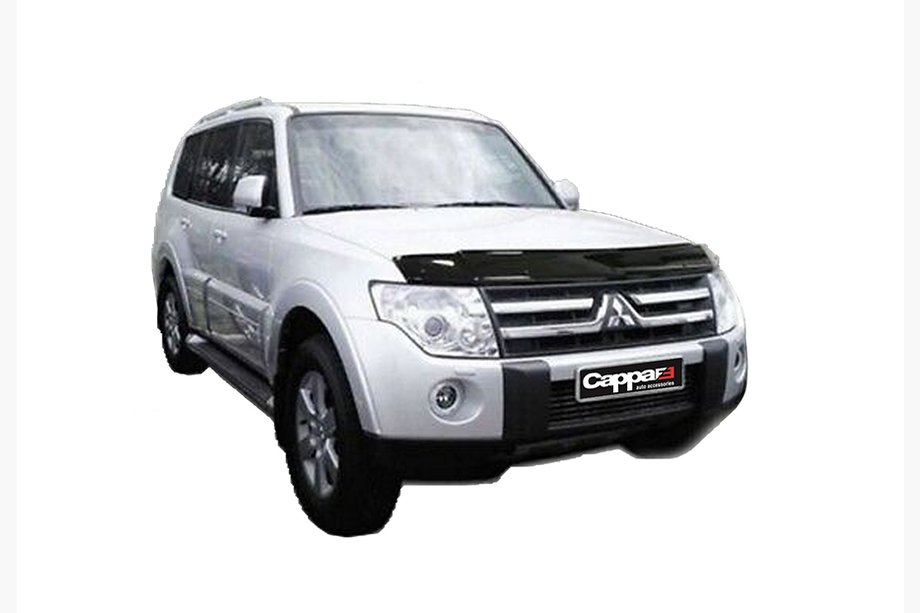 Mitsubishi Pajero Wagon IV 2006-2021 гг. Дефлектор капота (EuroCap) Image