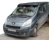 Citroen Jumpy 2007–2017 гг. Козырек на лобовое стекло (черный глянец, 5мм) фото 5