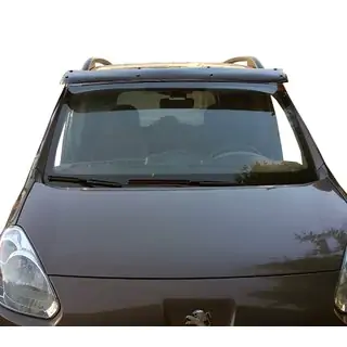 Козырек на лобовое стекло (черный глянец, 5мм) Peugeot Partner Tepee 2008-2018 гг. фото 1