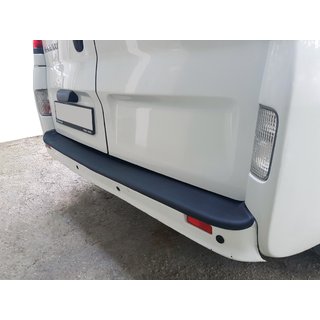 Накладка на задний бампер EuroCap (ABS) Renault Trafic 2001–2015 гг. фото 1