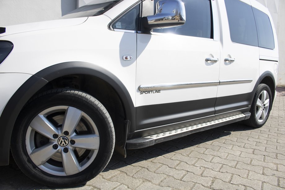 Volkswagen Caddy 2004-2010 гг. Комплект молдингов и расширителей арок 2 двери, короткая база Image