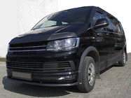 Volkswagen T6 2015-2024 гг. Передний сплиттер карбон лук 2015-2018 (ABS) фото 1