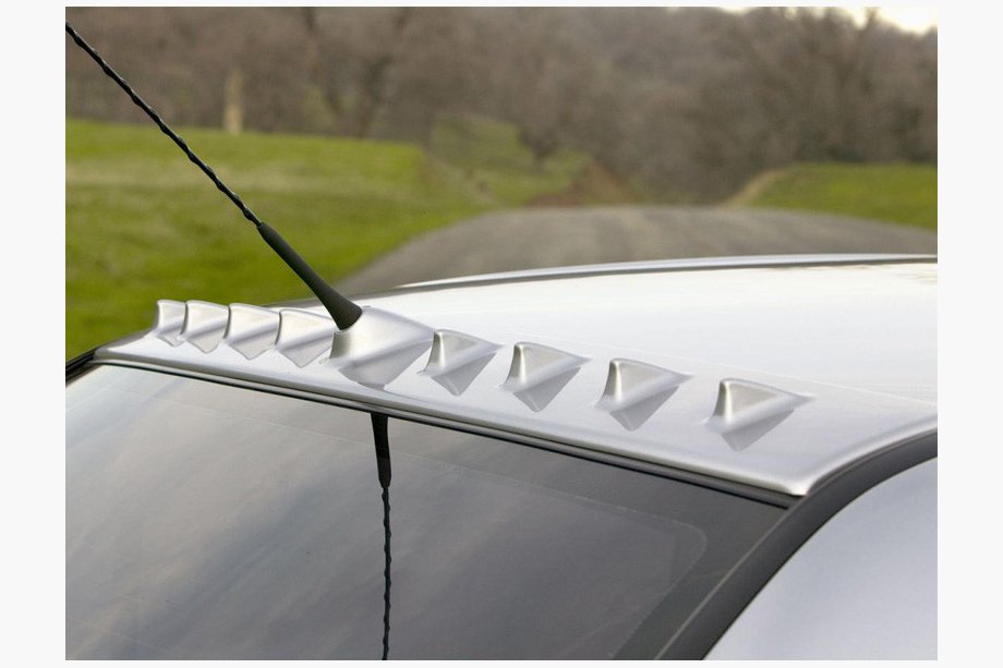 Mitsubishi Lancer 9 2004-2008 гг. Бленда Шипы (ABS) Черный Глянец Image