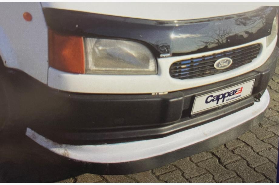Ford Transit 1991-2000 гг. Передний бампер лип (черный) Image