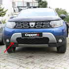 Dacia Duster 2018-2024 гг. Верхняя накладка на передний бампер (ABS, серая) фото 1