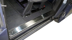 Ford Custom 2013-2022 гг. Накладки на внутренние пороги нержавейка OmsaLine 4 двери фото 1