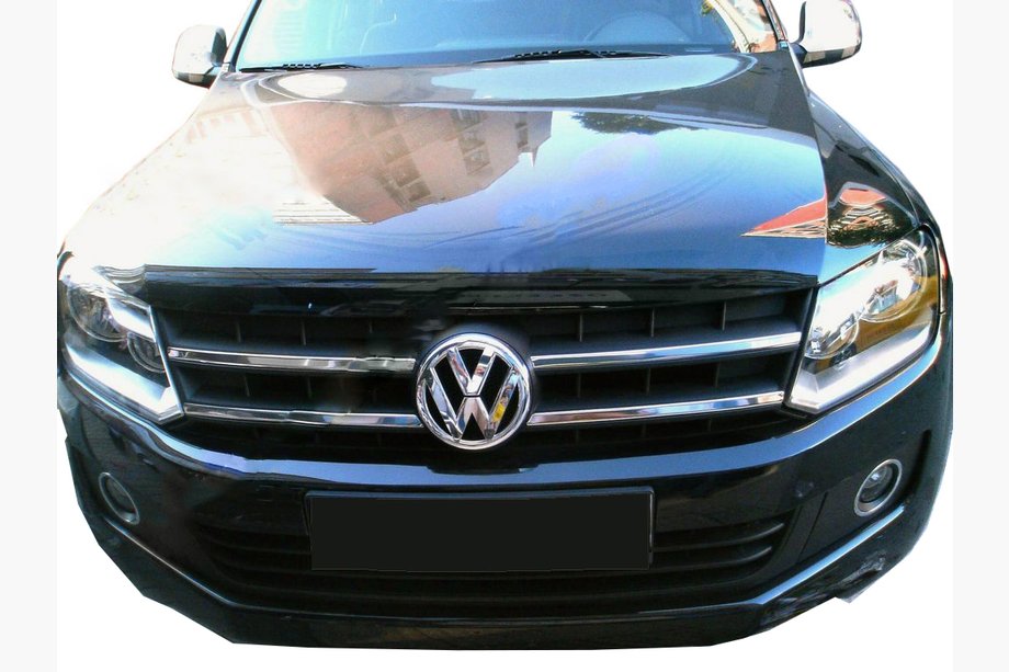 Volkswagen Amarok 2010-2022 гг. Хром накладки на решетку радиатора 2010-2016 (узкие полоски, 4 шт, нержавейка) Image