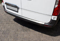 Mercedes Sprinter W907/W910 2018- гг. Накладка на задний бампер OmsaLine нержавеющая сталь фото 1