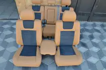 Toyota Land Cruiser 100 1998-2007 гг. Авточехлы (Эко-кожа ↗Алькантара, Elite) фото 2