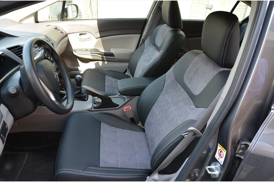 Honda Civic Sedan IX 2011-2016 гг. Авточехлы SoyuzAuto Leather-Style Image