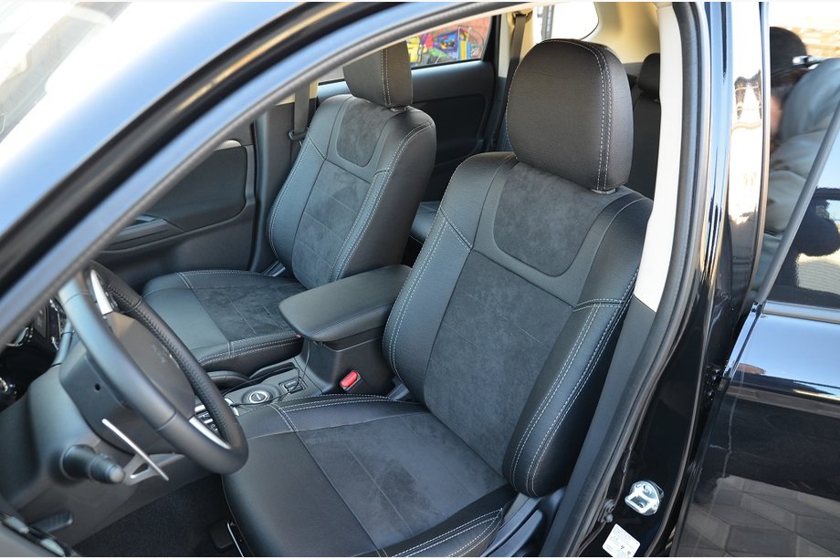 Mitsubishi Outlander 2012-2021 гг. Авточехлы SoyuzAuto Стиль Кожа Image
