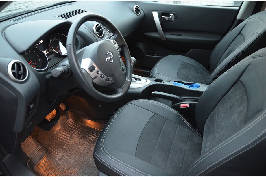 Nissan Qashqai 2007-2010 гг. Авточехлы SoyuzAuto Стиль Кожа Image