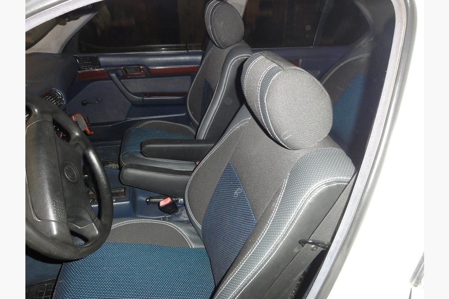 BMW 5 серия E34 1988-1995 гг. Авточехлы (Эко-кожа↗Ткань, Premium) Фото 3