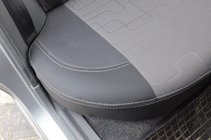 Daewoo Lanos 1998-2017 гг. Авточехлы (ЭкоКожа+Ткань, Premium) фото 6