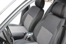 Daewoo Lanos 1998-2017 гг. Авточехлы (ЭкоКожа+Ткань, Premium) фото 1