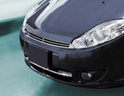 Chery Kimo 2007-2015 гг. Накладка на верхнюю решетку (1 шт., нержавейка) фото 1