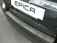 Chevrolet Epica 2006-2014 гг. Накладка на задний бампер Natanika (нержавейка) фото 1