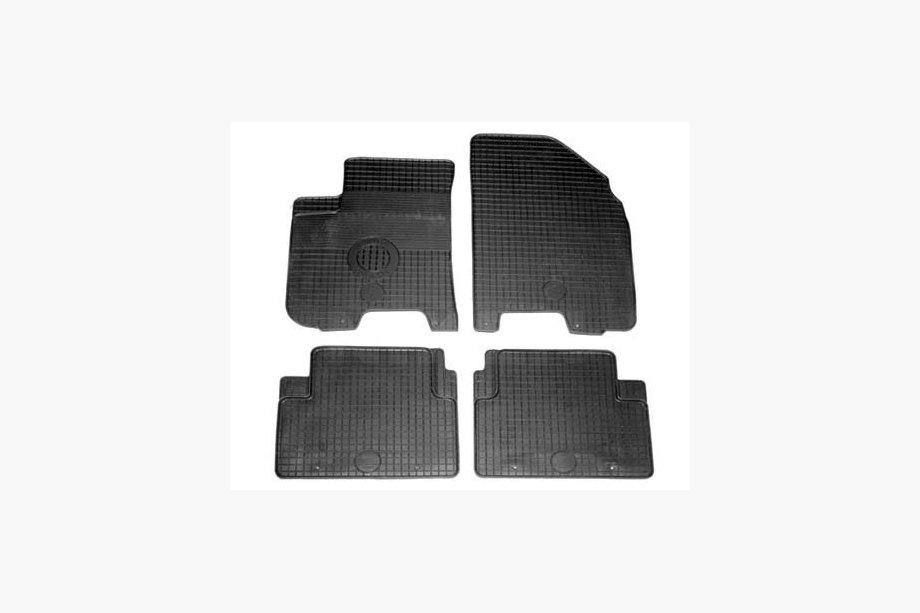 Chevrolet Aveo T250 2005-2011 гг. Оригинальные резиновые коврики (4 шт, Doma) Image