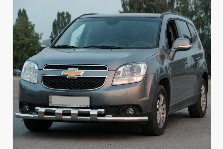 Chevrolet Orlando 2010-2018 гг. Передняя защита ST015 (нержавейка) Image