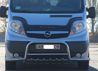 Nissan Primastar 2002-2014 гг. Передний силовой бампер WT003-Plus (нержавейка) фото 2