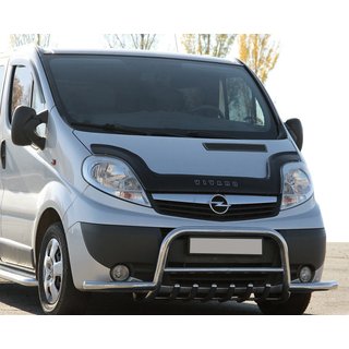 Передний силовой бампер WT003-Plus (нержавейка) Nissan Primastar 2002-2014 гг. фото 1