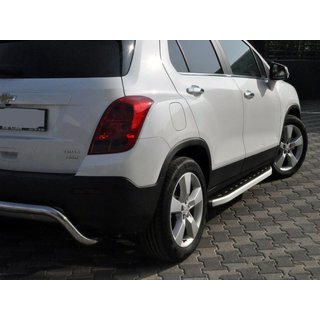 Боковые Подножки Fullmond (2 шт., Алюминий) Chevrolet Trax 2012-2023 гг. фото 2