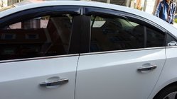 Chevrolet Cruze 2009–2015 гг. Молдинги Окон Нержавейка Седан, OmsaLine - Итальянская Нержавейка фото 4