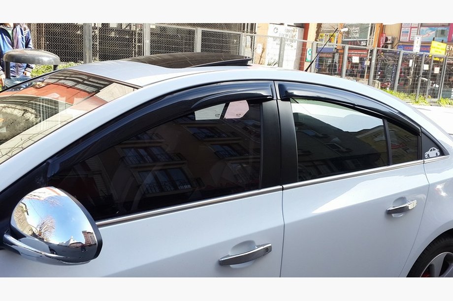 Chevrolet Cruze 2009–2015 гг. Молдинги Окон Нержавейка Седан, OmsaLine - Итальянская Нержавейка Фото 2