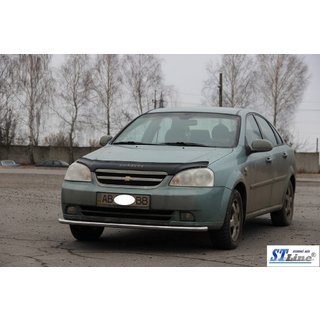 Передняя защита ST008 (42мм, Нержавейка) Chevrolet Lacetti 2003-2024 гг. фото 2