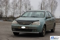 Chevrolet Lacetti 2003-2024 гг. Передняя защита ST008 (42мм, Нержавейка) фото 2