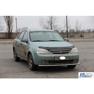 Передняя защита ST008 (42мм, Нержавейка) Chevrolet Lacetti 2003-2024 гг. фото 3