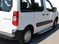 Peugeot Partner Tepee 2008-2018 гг. Боковые Подножки Allmond Grey (2 шт., Алюминий) фото 5