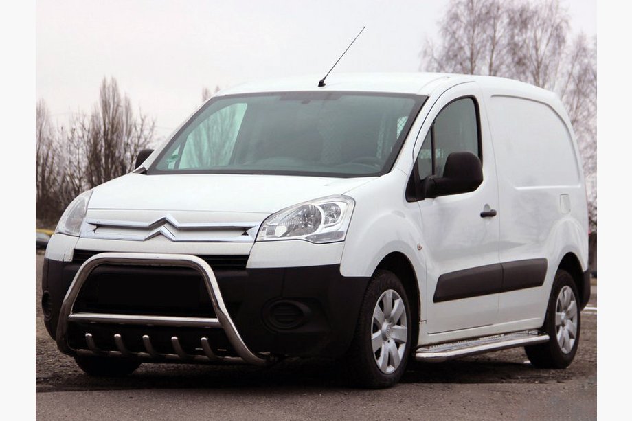 Citroen Berlingo 2008-2018 гг. Кенгурятник WT003 (нержавейка) 51 мм Image