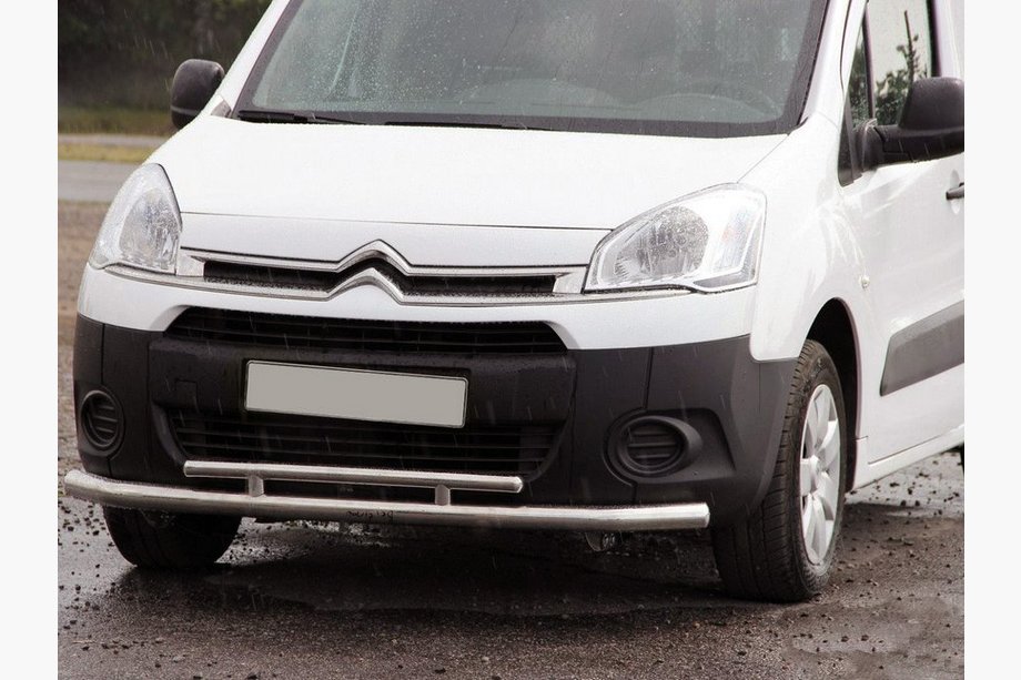 Citroen Berlingo 2008-2018 гг. Передняя защита ST016 (нержавейка) Image