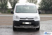 Citroen Berlingo 2008-2018 гг. Передняя защита ST016 (нержавейка) фото 4