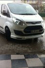 Ford Custom 2013-2022 гг. Накладка на передний бампер (2013-2017, грунтованная под покраску) фото 4