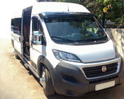 Citroen Jumper 2007-2025 гг. Козырек на лобовое стекло (черный глянец, 5мм) фото 1